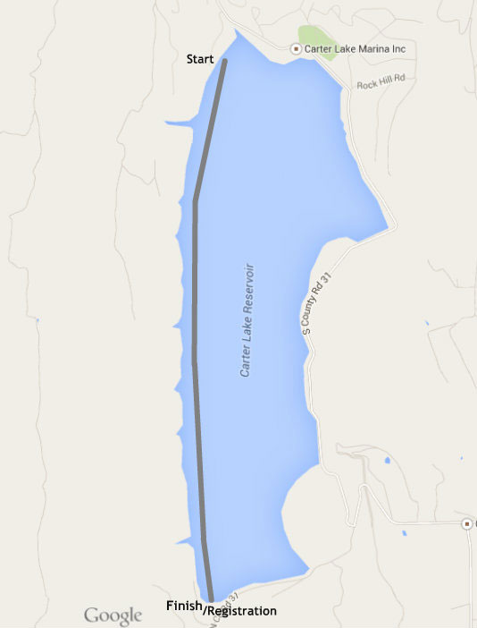 Carter Lake Course Map